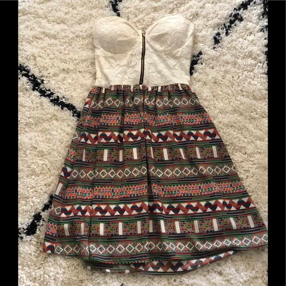 Lace top dress